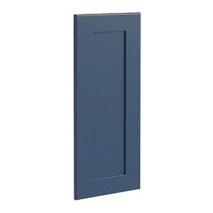 Newport Blue Painted Plywood Shaker Assembled Kitchen Cabinet End Panel 12 in W x 0.75 in D x 36 in H