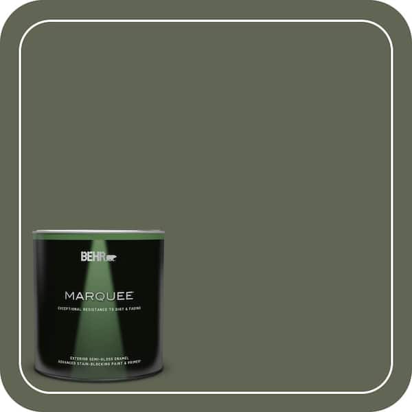 BEHR MARQUEE 1 qt. #BXC-06 Amazon Foliage Semi-Gloss Enamel Exterior Paint & Primer