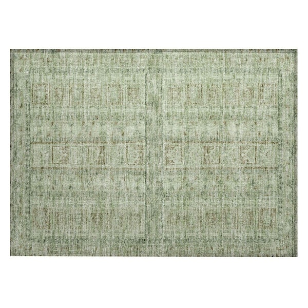 Addison Rugs Chantille Machine Washable Indoor/Outdoor Abstract ACN2173 Sage 1 ft. 8 in. x 2 ft. 6 in. Accent Rug