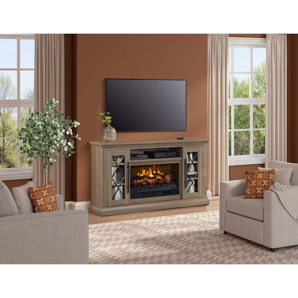 Whalen 65 in. Fireplace Freestanding Console-Medium and Light