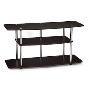 Designs2Go 42 in. Espresso Wood Grain Particle Board TV Stand 46 in. with Cable Management