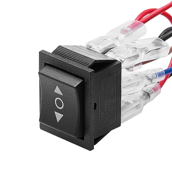 Rocker Switch,6 Pin Momentary DPDT Rocker Switch,3-Position (ON)-Off-(ON) Polarity Reversing Switch AC 250V/16A 125V/20A