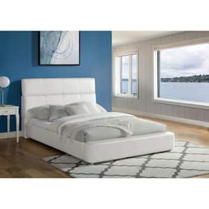 Montarey White Queen Tufted Upholstered Bed