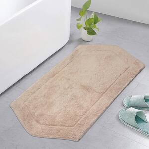 Waterford Collection Beige 24 in. x 40 in. Cotton Bath Rug