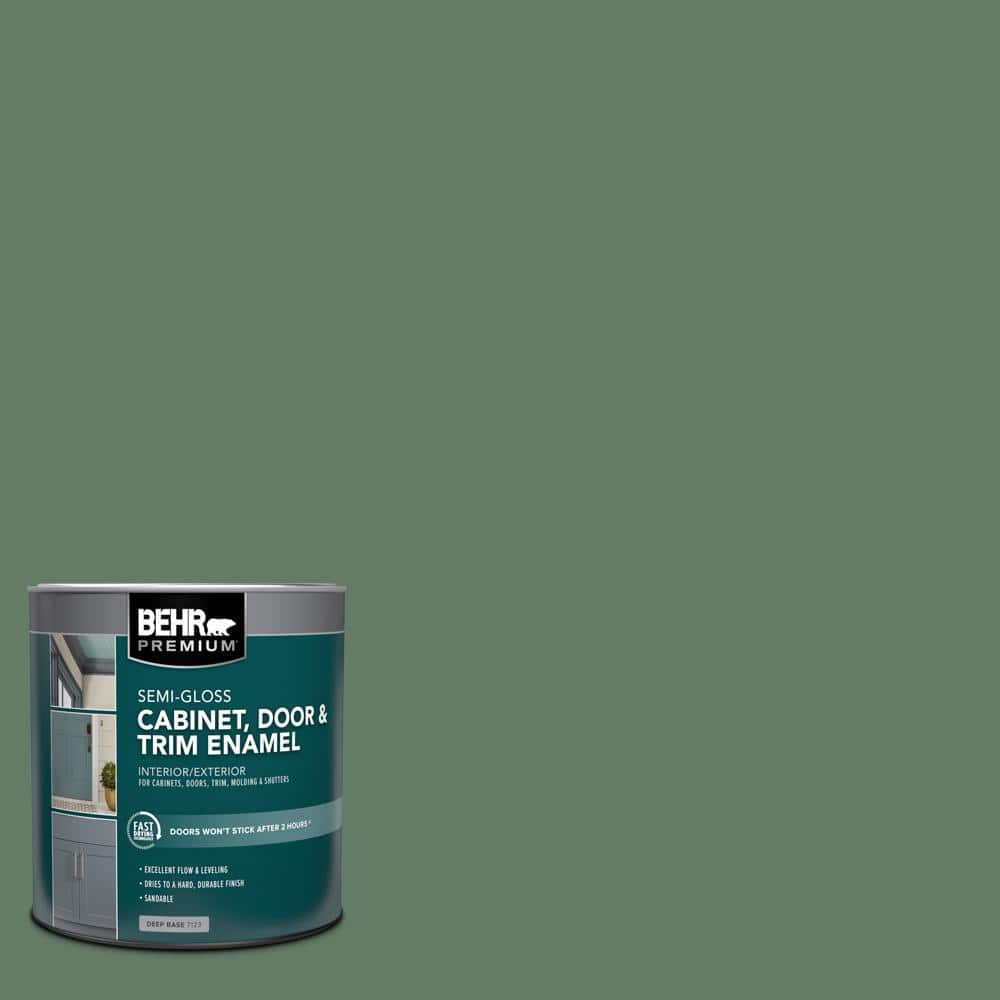 BEHR PREMIUM 1 qt. #S410-6 Greener Pastures Semi-Gloss Enamel