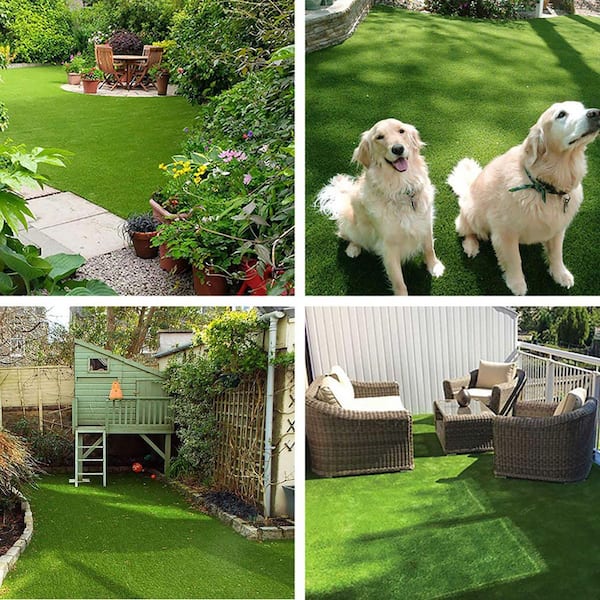 LITA Multipurpose 4 ft. x 100 ft. Green Artificial Grass Rug LT