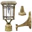 Prairie Bulb 1-light Outdoor Weathered Bronze Integrated LED Solar Post Light with Pier and Wall Mounting Options