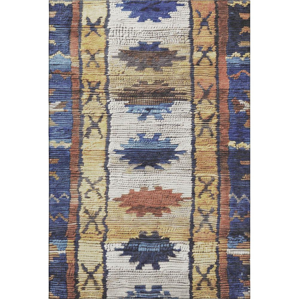 Mayfield Premium Machine Washable Abstract AMF1946 Gold 3 ft. x 5 ft. Area Rug price history on PriceWatchPro