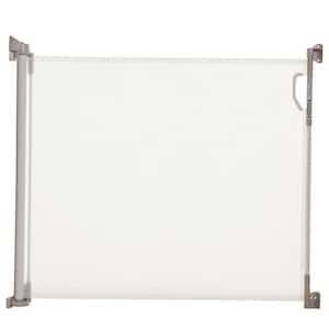 34 in. H x 55 in. W White Retractable Indoor/Outdoor Safety Gate