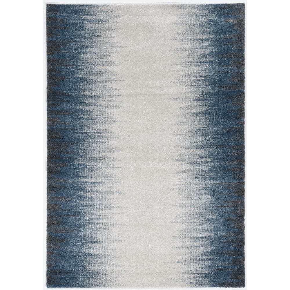 Rue Ivory/Blue 3 ft. x 5 ft. Ombre Contemporary Area Rug price history on PriceWatchPro