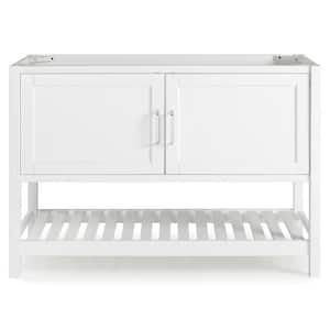 Bennet 48 in. W x 21 in. D x 34 in. H Bath Vanity Cabinet without Top in White