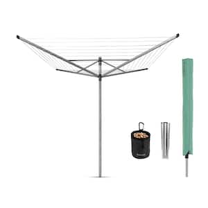 116.1 x 116.1 in. Lift-O-Matic Advance Outdoor Rotary Clothesline with Ground Spike, Clothespin Bag and Protective Cover