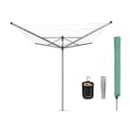 116.1 x 116.1 in. Rotary Clothesline Lift-O-Matic with Ground Spike, Clothespin Bag, Protective Cover and Clothespins