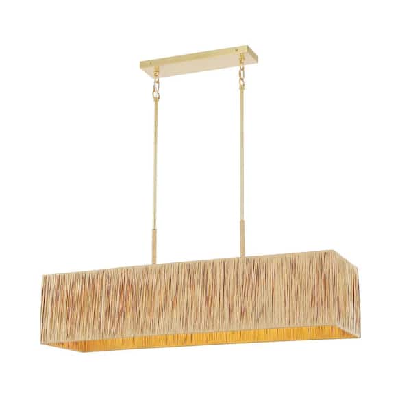 Amangiri 4-Watt 5-Light Natural Pendant Light with Paper Shade