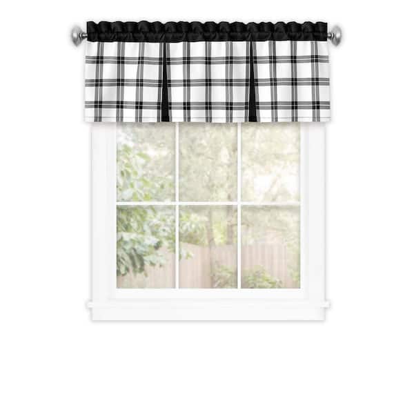 ACHIM Tate Polyester Valance - 13 in. L in Black