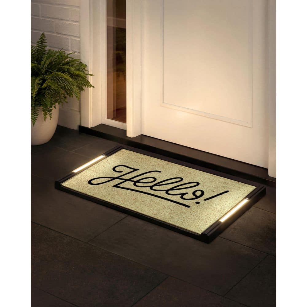 BriteStep Botanical 32.5 in. x 18.5 in. Pressure-Activated, Wireless, Auto Shut-Off, Indoor/Outdoor LED Door Mat price history on PriceWatchPro