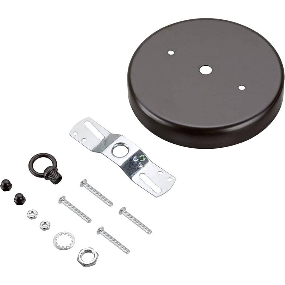 5-1/8 in. Dia with loop and 7/16 in. Center Hole, Oil Rubbed Bronze Finish,