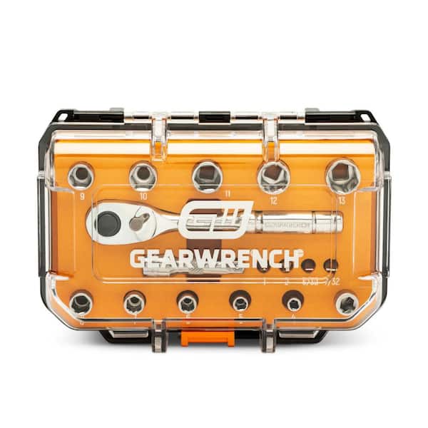 1/4 in. Drive 72-Tooth 6-Point Metric Mechanics Tool Set (17-Piece)