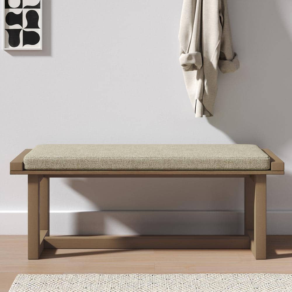 JAYDEN CREATION Ester Natural Contemporary Solid Wood Frame Dining