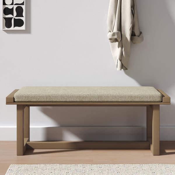 Ester Natural Contemporary Solid Wood Frame Dining Bench