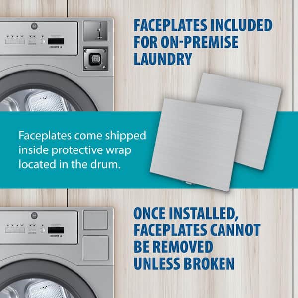 Commercial Laundry 7 cu. ft. Grey Gas Dryer, Coin-Operated and Free Use