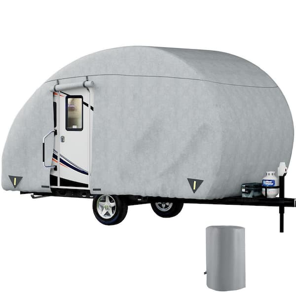 VEVOR Teardrop Trailer Cover Fit for 16 ft.-18 ft. Trailers Non-Woven  Layers Camper Cover UV-proof Trailer Cover, Back Gate LDTCGYCY16-18V5Z4V0  The Home Depot