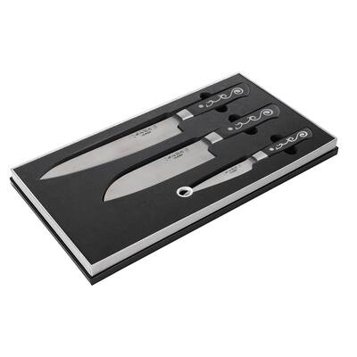 I.O. SHEN 3-Piece ERDON Stainless Steel Gift Knife Set ( # 3074 -8 in. # 3026 -6¼ in. and # 5066 -4 ¼ in.)