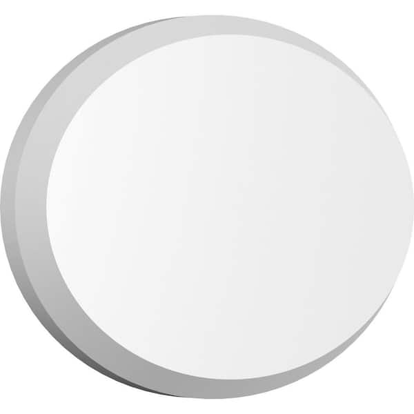 Ekena Millwork 1/2 in. x 7 in. x 4 3/4 in. Standard Dalton Rosette with Beveled Edge Moulding