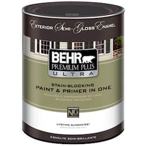 1 qt. Medium Base Semi-Gloss Enamel Exterior Paint