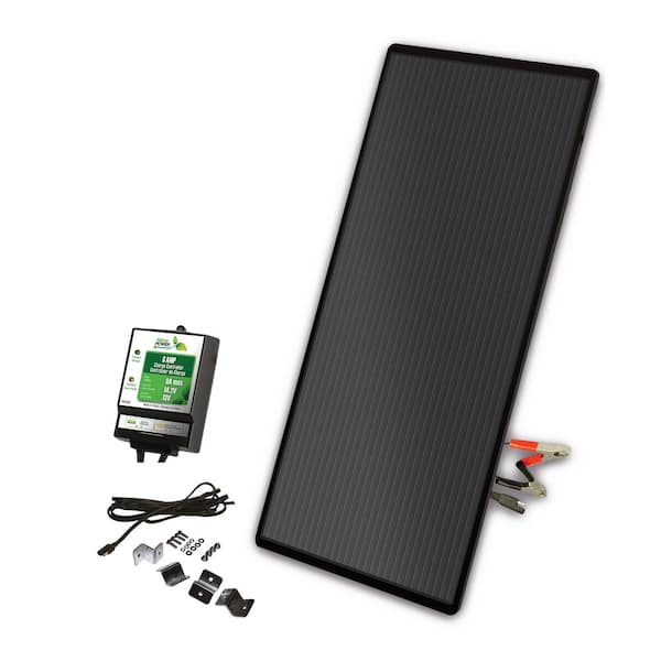 NATURE POWER 22-Watt Amorphous Solar Panel Charging Kit with 8 Amp Charge Controller for 12-Volt Systems