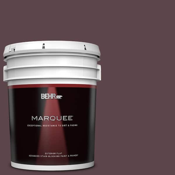 BEHR MARQUEE 5 gal. Home Decorators Collection #HDC-CL-07 Dark Berry Flat Exterior Paint & Primer