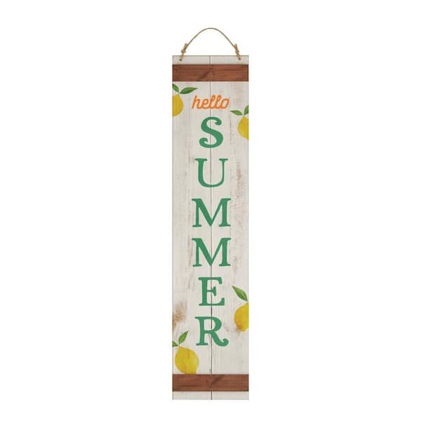 45 in. Summer & Patriotic Reversible Porch Sign