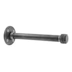 12 in. Black Industrial Pipe Shelf Bracket