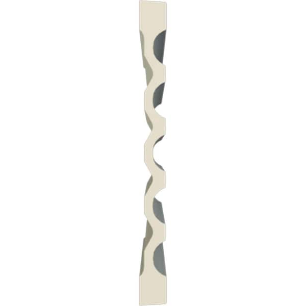 Ekena Millwork 1-1/8 in. x 12-5/8 in. x 78-3/4 in. Primed Polyurethane Fluted Casing