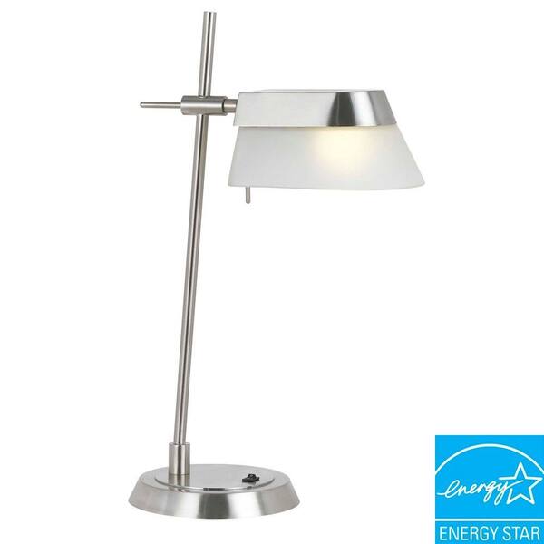 CAL Lighting Alisso Metal Desk Lamp with Glass Shade-DISCONTINUED