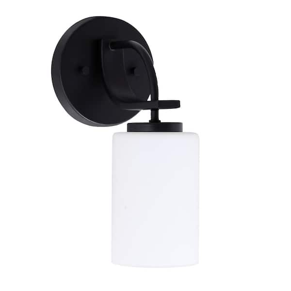Unbranded Olympia 1-Light Matte Black Wall Sconce