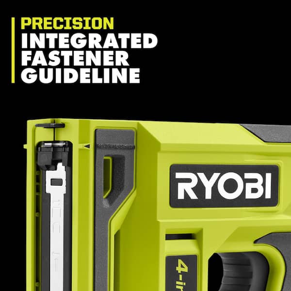 RYOBI - USB Lithium Cordless Craft 4-in-1 Stapler/Nailer Kit with 3.0 Ah Battery and Charging Cable
