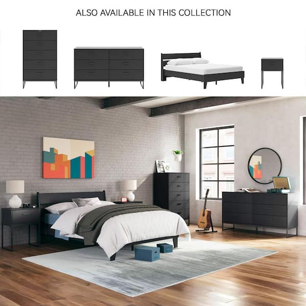 Signature DESIGN BY ASHLEY Socalle Black 6 Drawer 59.02 in