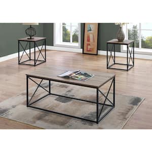 42.25 in. White Rectangle Wood Coffee Table