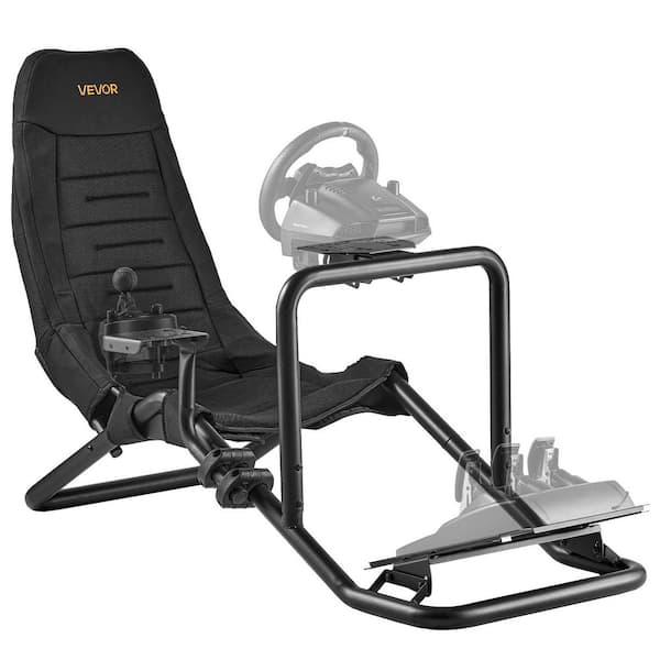 Racing Wheel Stand, Heavy-Duty Integrated Simulator Cockpit Steering Stand, Fit Logitech G25, G27, G29, G920, G923