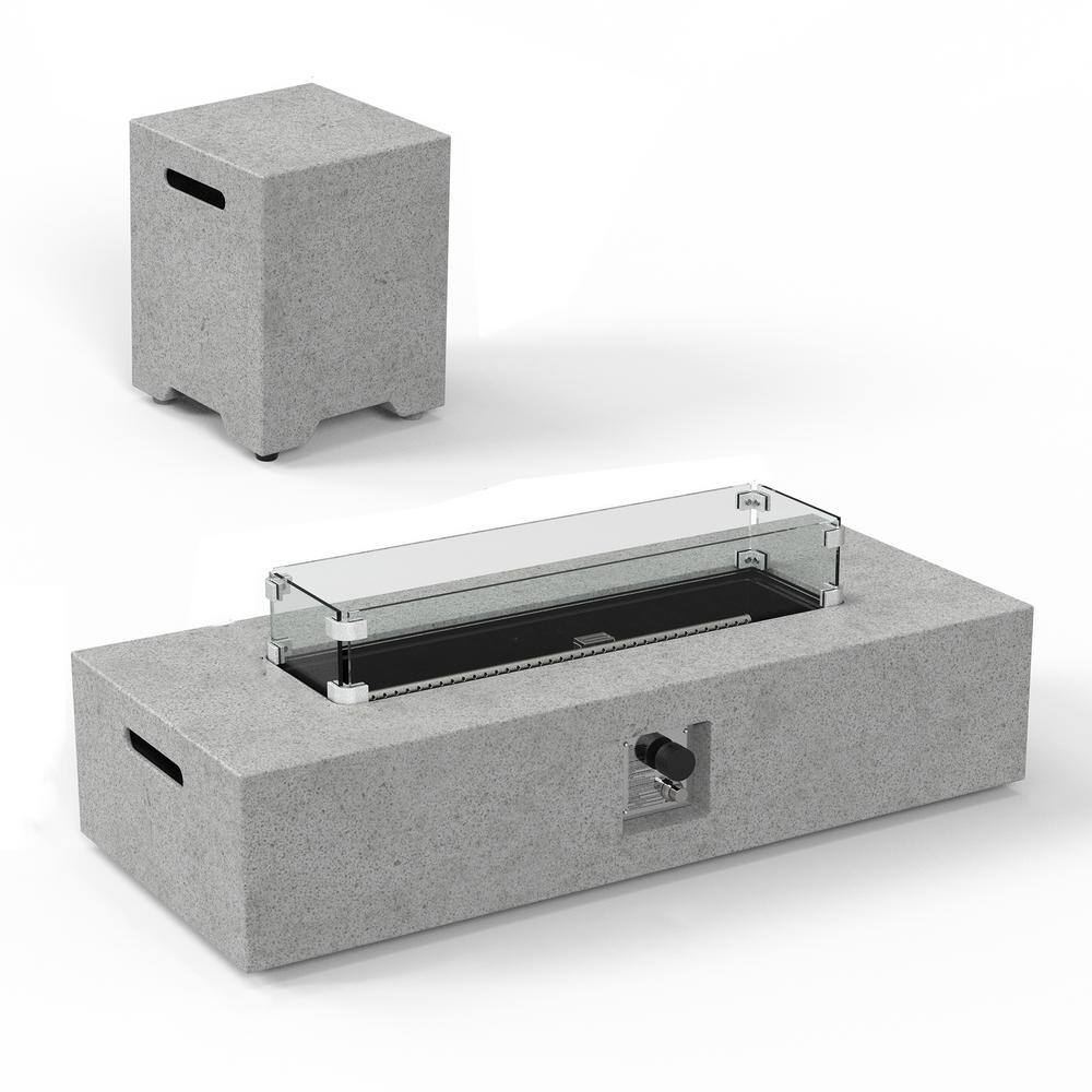 Have a question about Cesicia 56 in. 50,000 BTU Rectangular Glass Fiber