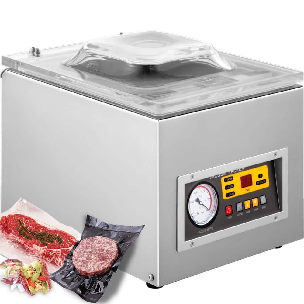 VEVOR Food Vacuum Sealer Machine 120 Watt Chamber Packaging Sealer 110-Volt for Food Saver Home Commercial Kitchen