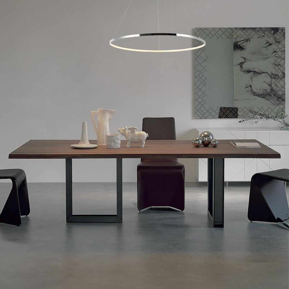 Circulo 34.88" Chrome LED Bohemian Pendant Light