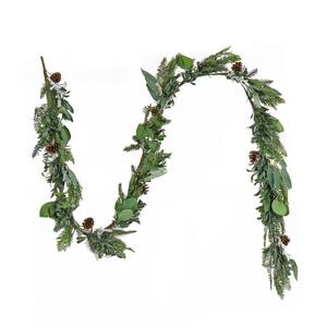 9 ft. Mixed Leaves Christmas Garland
