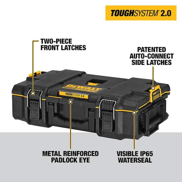 DEWALT TOUGHSYSTEM 2.0 22 in. Small Tool Box and TOUGHSYSTEM 2.0 22 in.  Large Tool Box DWST08165W08300 - The Home Depot