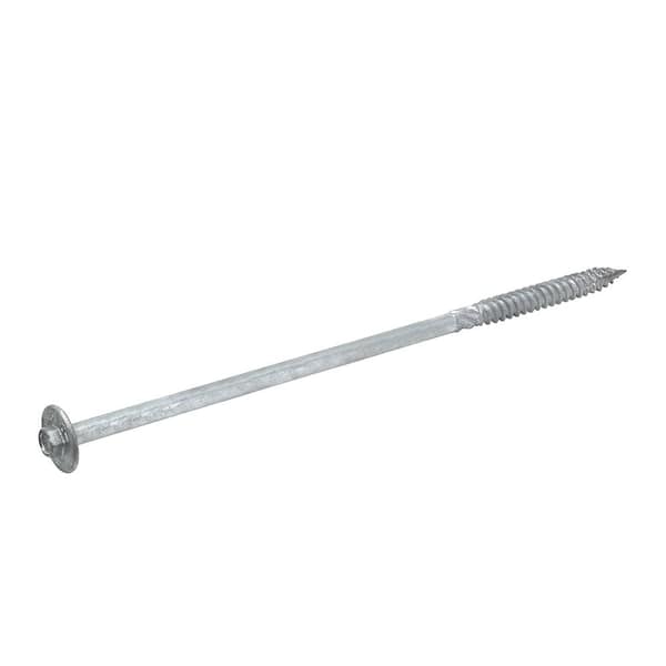 3/8 in. x 10 in. Hex Drive Washer Head Structural Hot Dipped Galvanized Screw (10-Piece)