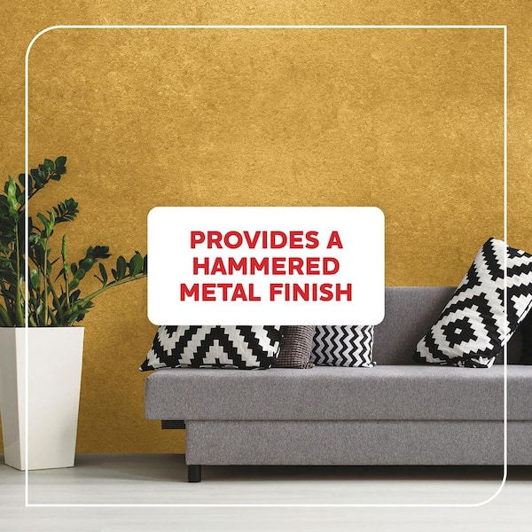 1 gal. MTL141 Hushed Copper Metallic Interior Specialty Finish Paint