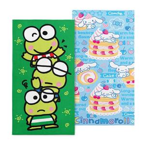 Hello Kitty & Friends Keroppi Trio Swt Cinn 2PK Cotton/Polyester Blend Graphic Beach Towel Set