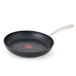 12 in. Platinum Hard-Anodized Aluminum Longest Lasting Nonstick Frying Pan with Safety Stainless Steel Riveted Handles