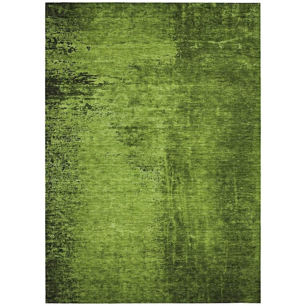 Addison Rugs Chantille ACN554 Green 8 ft. x 10 ft. Machine Washable Indoor/Outdoor Geometric Area Rug